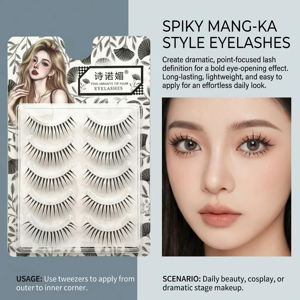 5 Pairs K-pop Girl Group False - Eyelash Extension Japan recension och pris
