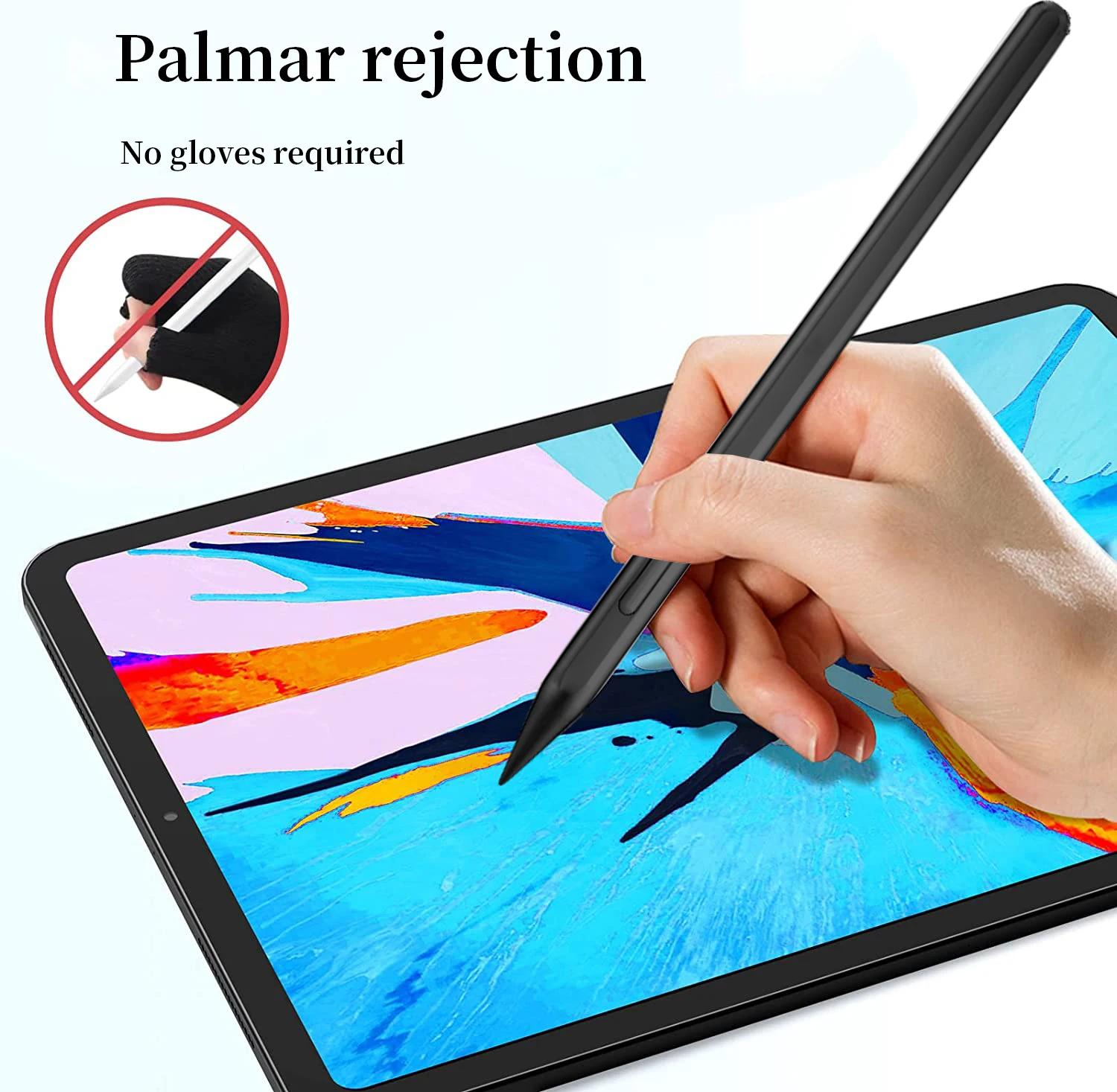 For ipadpencilMagnetic Adsorption Stylus for IPad2018 - 2023Intelligent Power-saving, Tilt Pressure Sense & Mistouch Prevention!