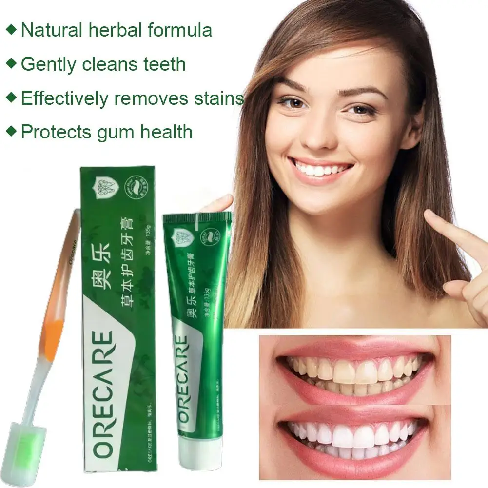 Herbal Toothpaste Rooibos Mint Flavour Toothpaste With Free Toothbrush Cleansing Whitening Mousse Removes Stains Toothpaste