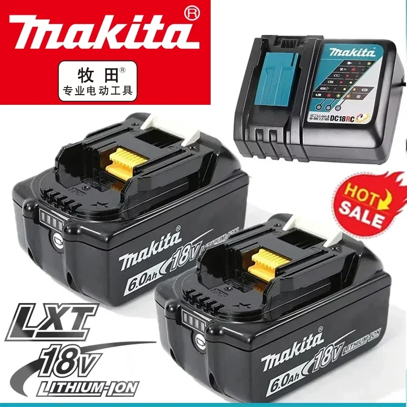 

100% Original bateria makita 6Ah for Makita 18V Battery BL1830B BL1850B BL1850 BL1840 BL1860 BL1815 Replacement Lithium Battery