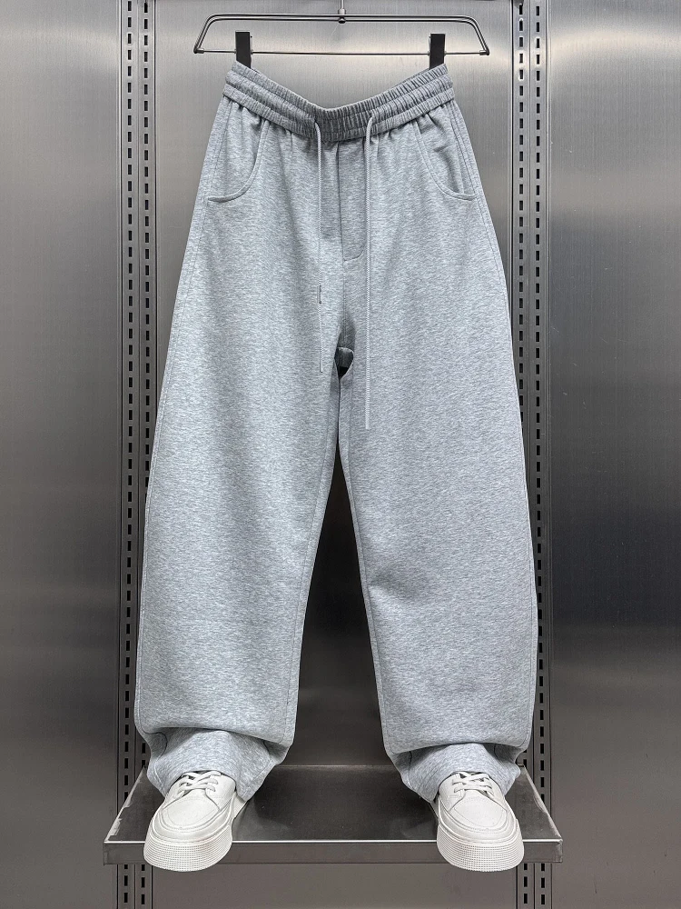 

Мужские повседневные спортивные брюки в американском стиле, летние, свободные, прямые, широкие, молодежные, для отдыха