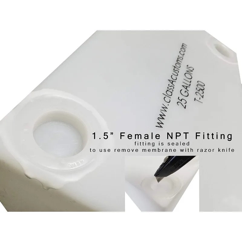 Class A Customs | RV Fresh and Gray Water Tank | Combo Pack (16 Gallon & 21 Gallon) | RV Water Holding Tanks