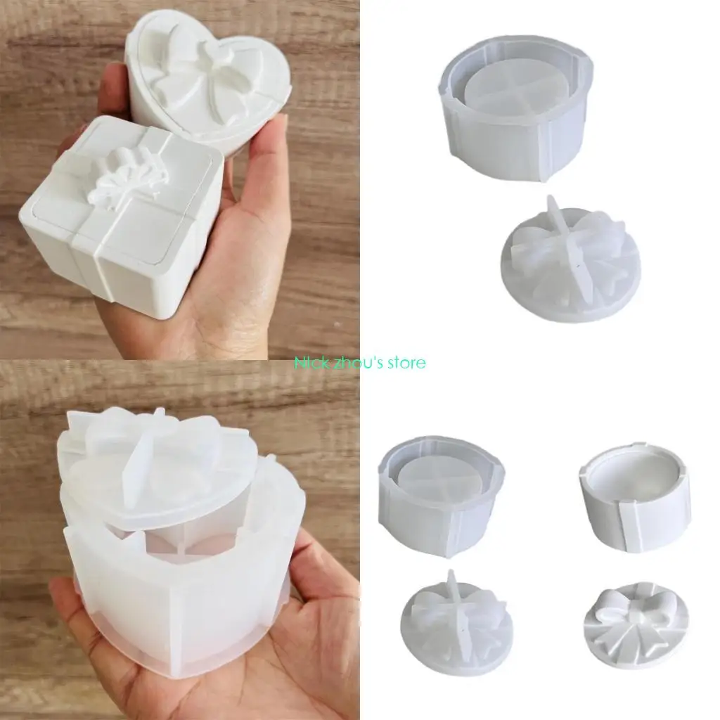 

E15E Sturdy Resin Gifts Box Mold Silicone Craft Tool for Delicate Jewelry Storage