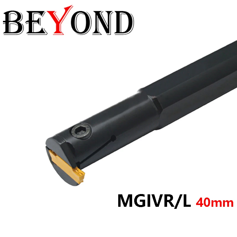 BEYOND MGIVR MGIVL MGIVR4540 MGIVL4540 4540 3mm 4mm 5mm 6mm Lathe Cutter Grooving Turning Tool Holder Internal Carbide Inserts