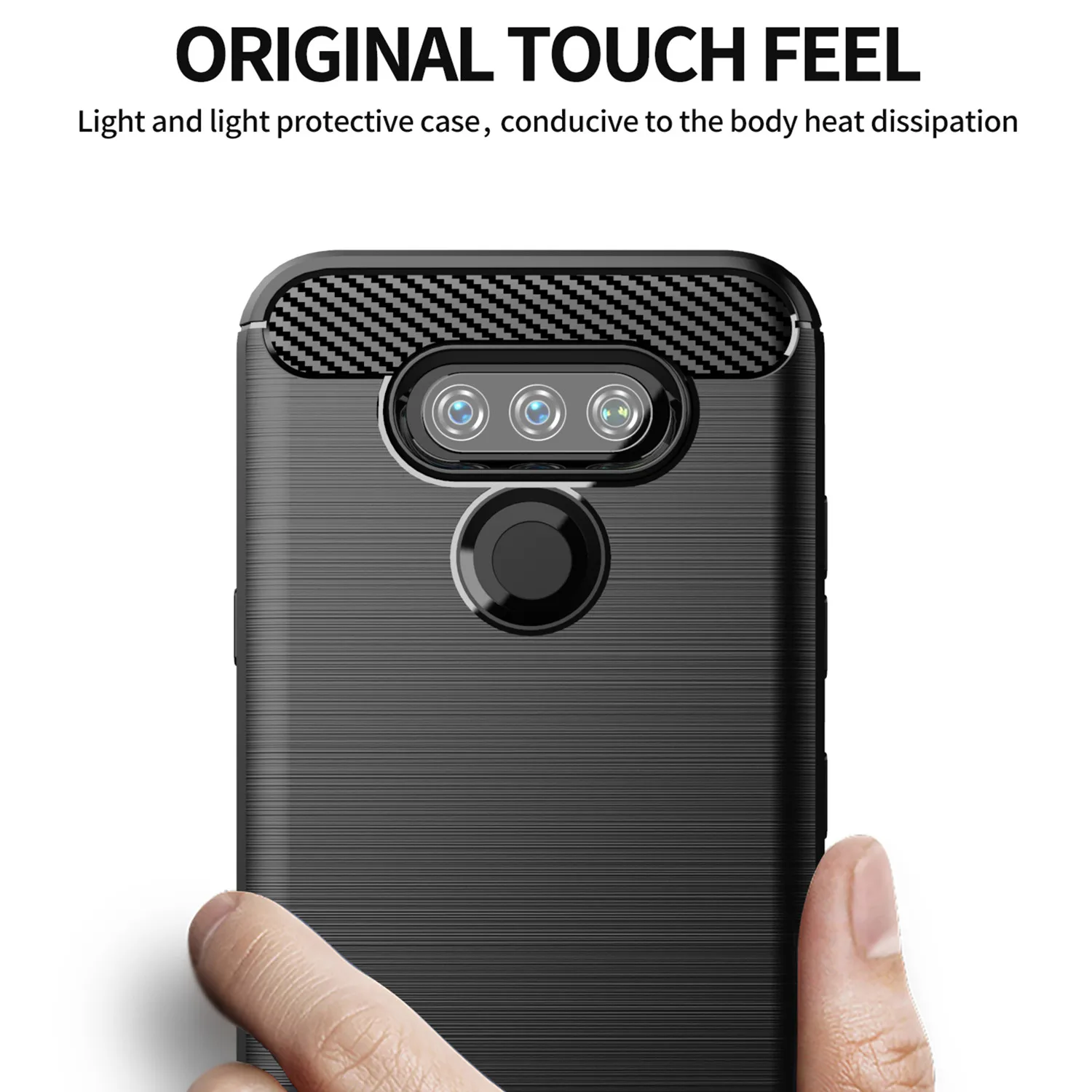 Soft TPU Case For LG Harmony 4 2 Risio4 Carbon Fiber Phone Cover for lg risio 3 4 harmony2 Shockproof Silicone Cases