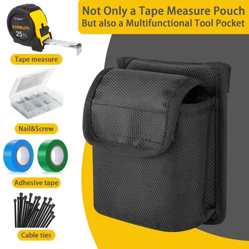 Imagem -05 - Multi-função Eletricista Fita Medida Ferramenta Bolsa Tecido de Nylon Cintura Bolsa de Bolso Belt Holder Belt Medição Ferramenta Pouch