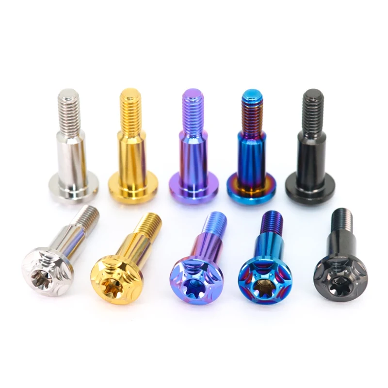 TC4 titanium alloy Upper pump rod fixing screw m6 length 30mm Motorcycle modification side push up pump screw Brake lever decora