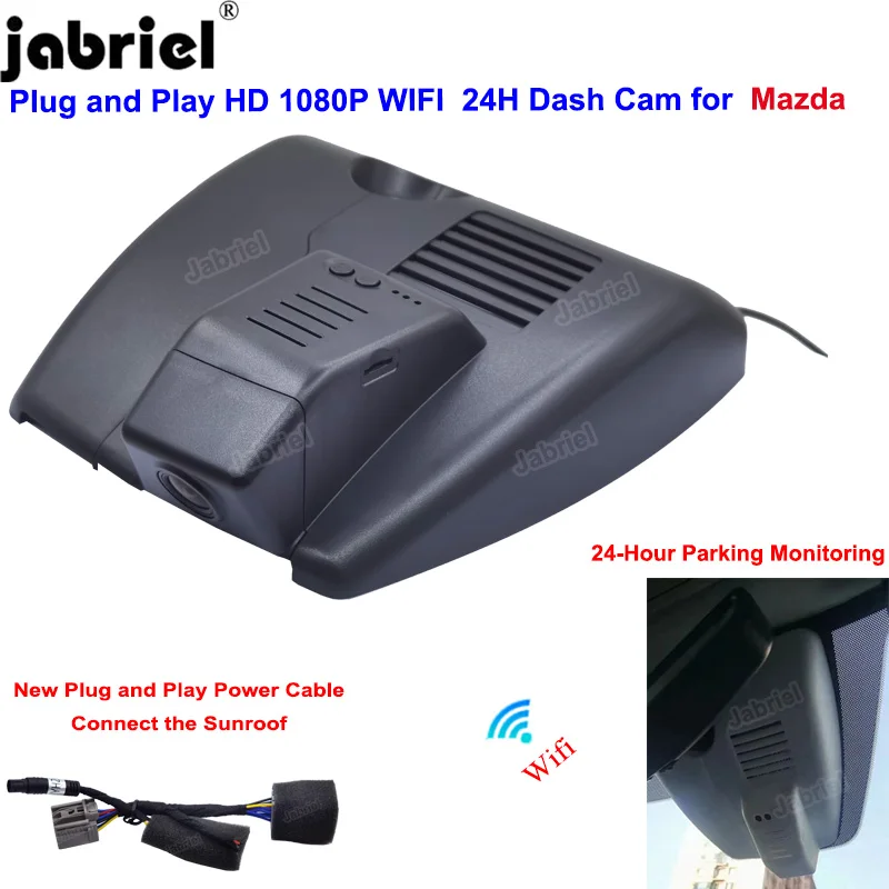 

Plug and Play HD 1080P Wifi Car DVR Dash Cam for Mazda CX 5 KF CX 4 CX5 CX4 2018 2019 2020 2021 2022 Video Recorder Cameras 24H