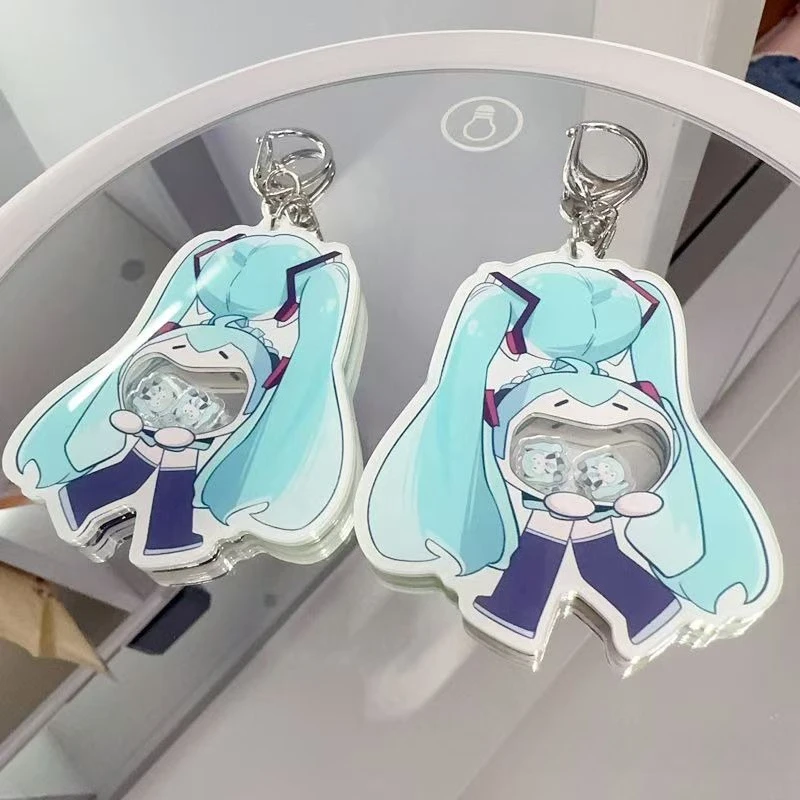 Acrílico HATSUNE MIKU Chaveiro Bonito Anime Shaker Charme Melhor Amigo Presente Acessórios Cosplay