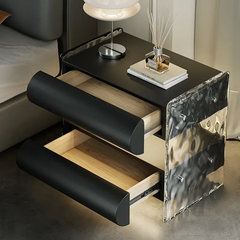 Whole House Smart Premium Villa Bedside Table Water Corrugated Acrylic Bedside Table