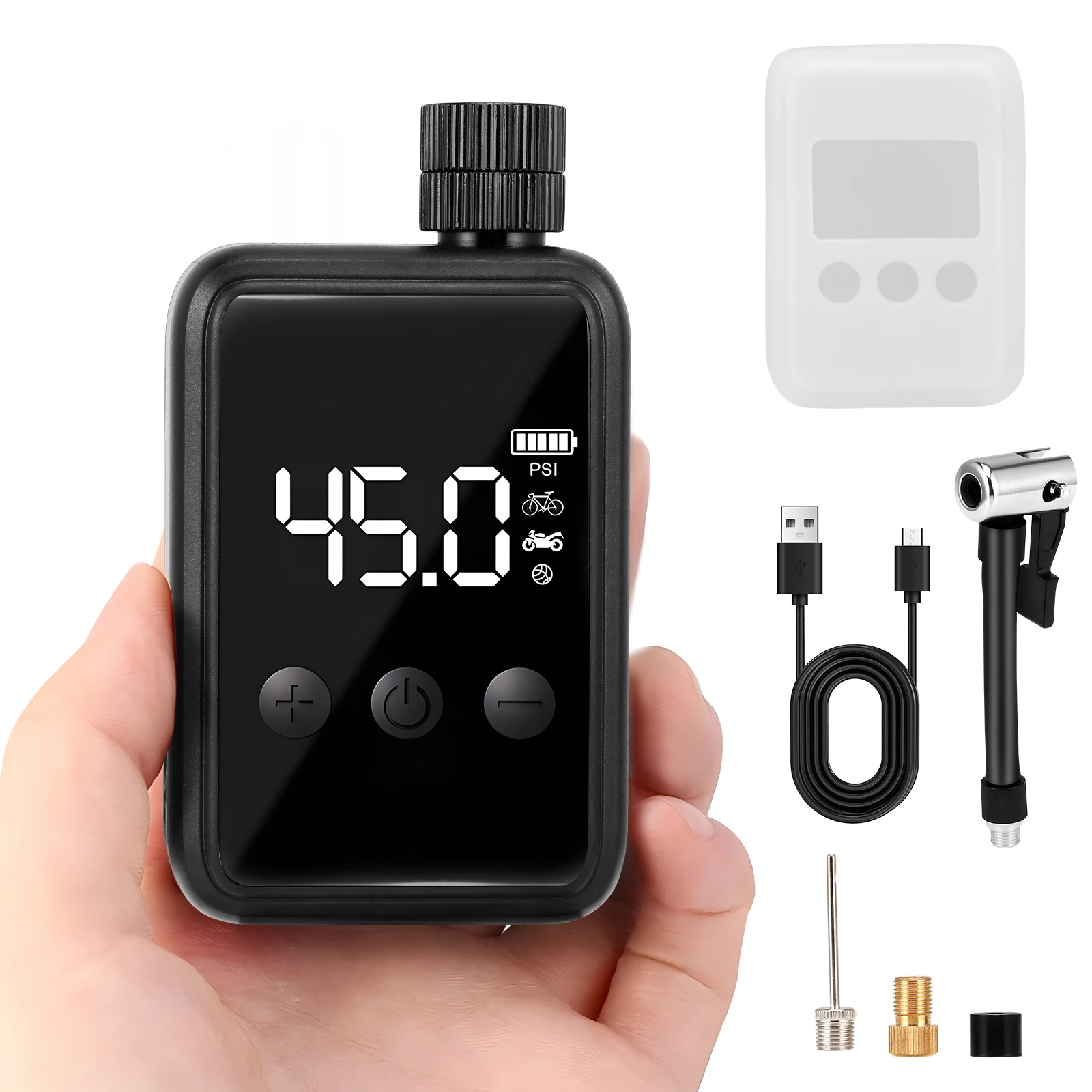 

Portable Air Compressor Mini Rechargeable Electric Vehicle Compressor Pump 5 Modes Tyre Inflator For Motorcycles Bicycles,Balls