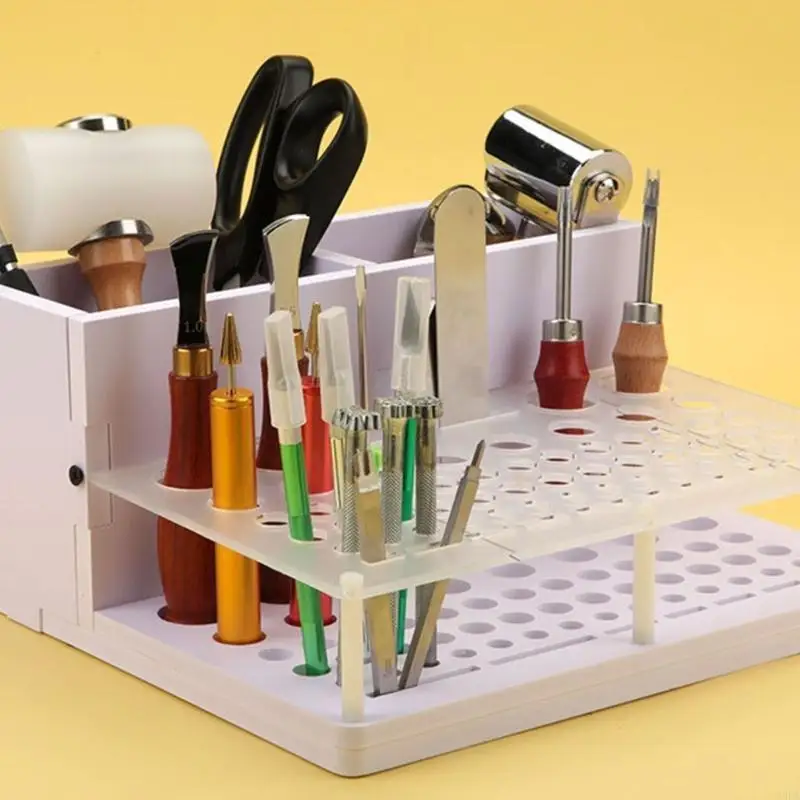 A9LA PVC Leather Craft Tool Rack for Home Workshops Tools