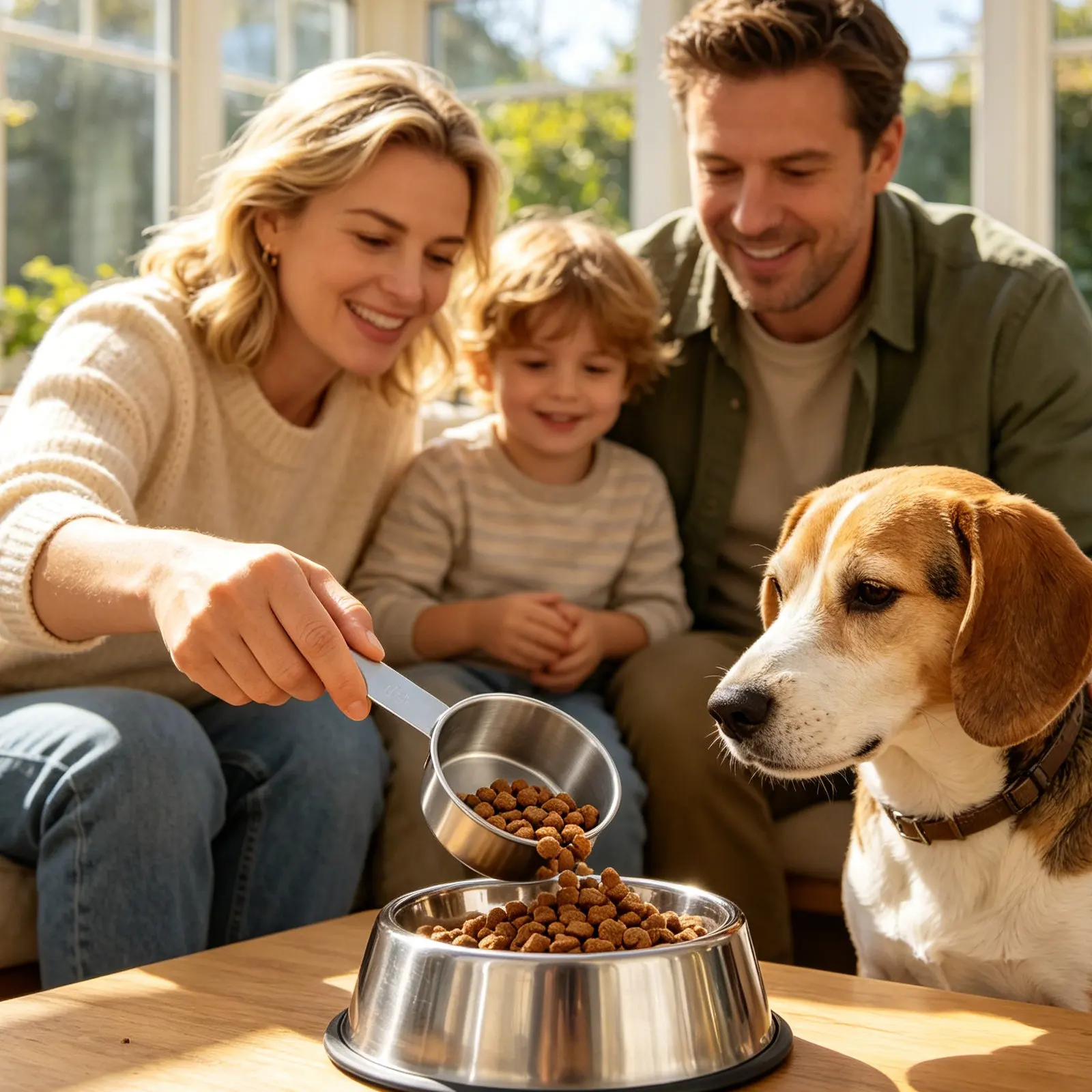 2Pcs Stainless Steel Dog Food Scoop Set 125Ml Flat-Bottom Measuring Cup Precise Portion Control for Dry Kibble Cat Food Pet