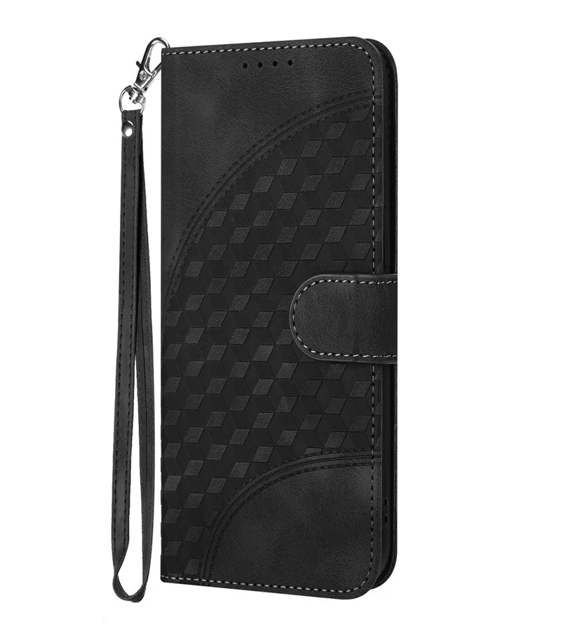 Funda tipo billetera con agarre de pulsera para Infinix Note 40 Pro Plus 40X 30c 30 Multi 3 tarjetas cordón de cuero Funda con tapa para libro