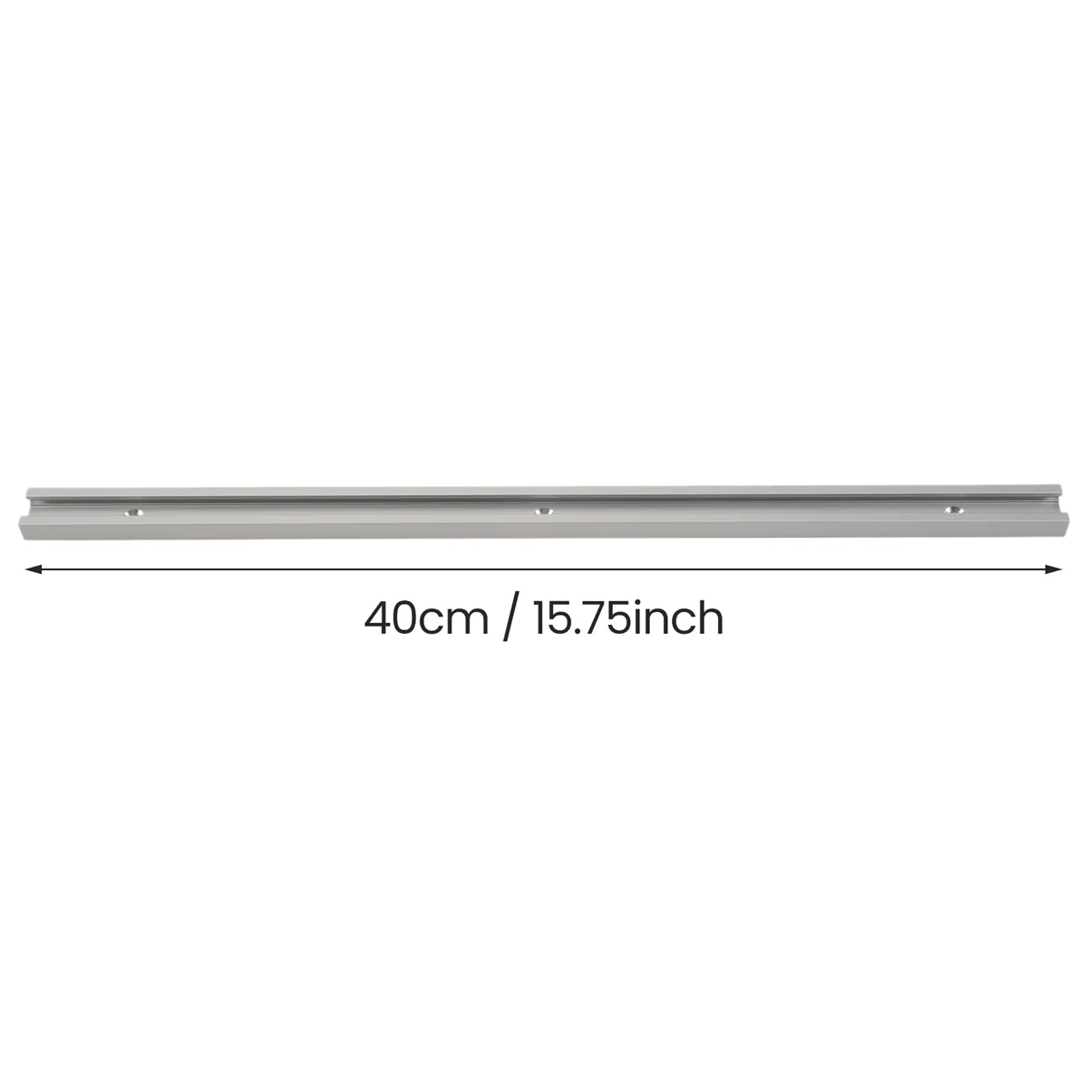 HITL Dispositivo di scorrimento per barra in alluminio con binari a T Dispositivo per maschera con scanalatura a T per asta di sega da tavolo (400 mm)