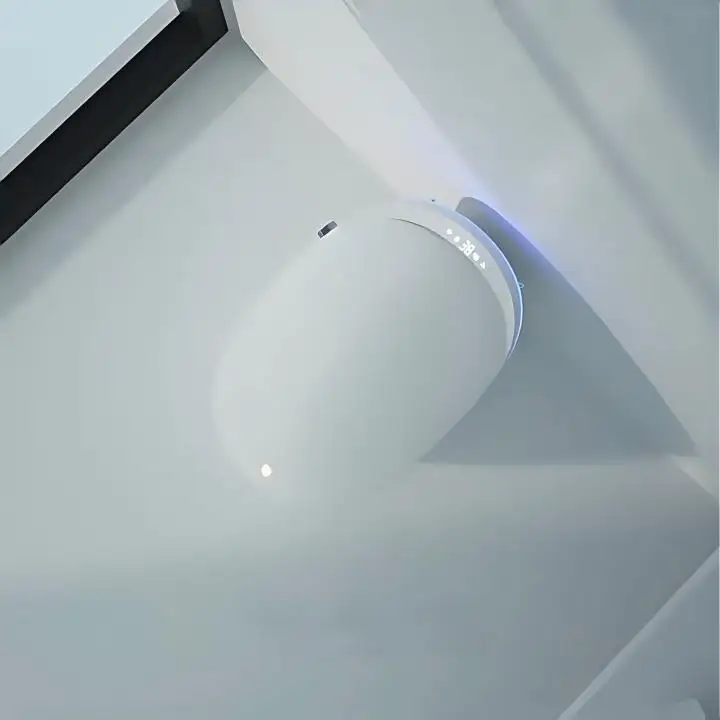 Round Intelligent Automatic Operation Flushing Remote Control Modern Toilet Bowl Bathroom WC Ceramic Smart Toilet