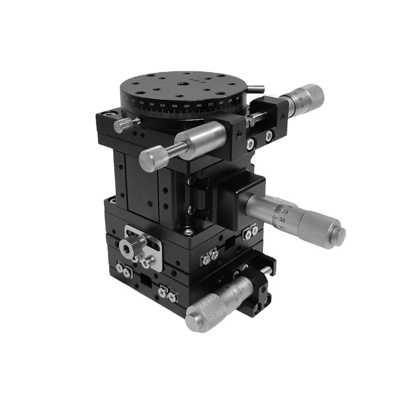 High Precision 60*60mm XY Translation Stage Linear Stage XYZ Linear StageWith Micrometer Heads for Test Instruments