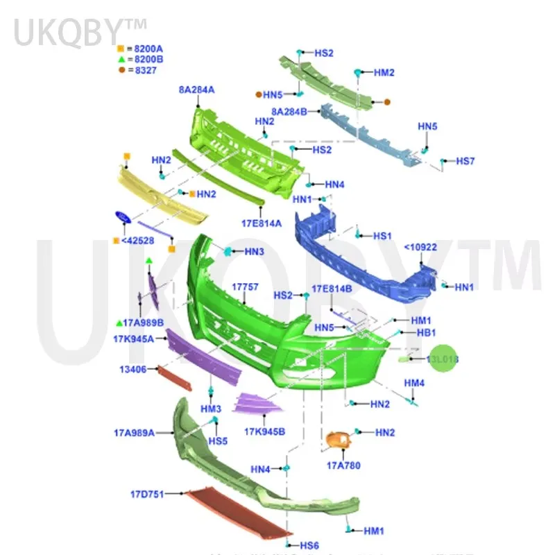 13 wi ng ed ti ge r Spray nozzle cover left DV4513L019AAXWAA right DV4513L018AAXWAA