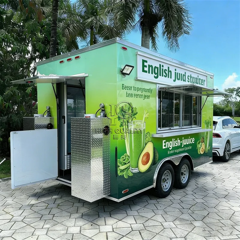 Mobile Food Truck Breakfast Food Truck with Fryer and Full Kitchen Purchase Street Food Truck Trailer American Standard