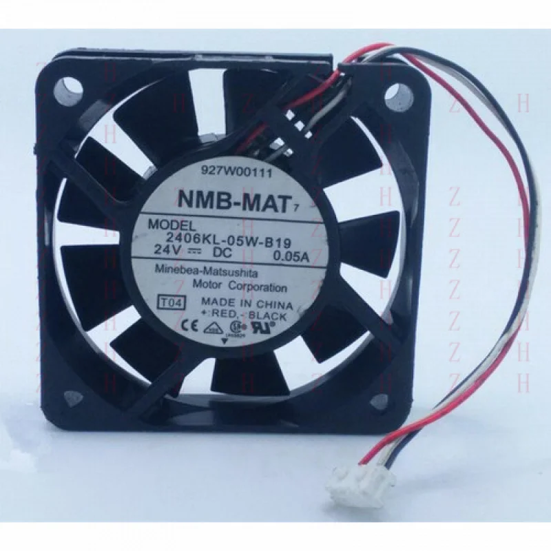 

XXZ for NMB 2406KL-05W-B19 24V 0.05A 6015 6CM 3-pin double ball inverter Silent fan