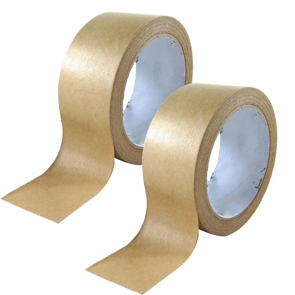 60Mm Kraft Paper Tape High Tack DIY Paper Tape for Gift Wrapping Decoration Party Crafts Water Resistant No Curling