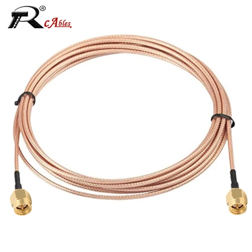 RP SMA macho a RP SMA hembra mampara RF Coaxia RG316 Cable Pigtail 50 Ohm para enrutador WIFI Cable de extensión de antena Jumper