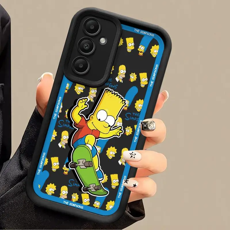 Homer Simpsons Happy Family Phone case for Samsung Galaxy A55 A52 A33 cases A24 A15 A12 A23 A22 5G A54 A52s A53 A14 funda Cover