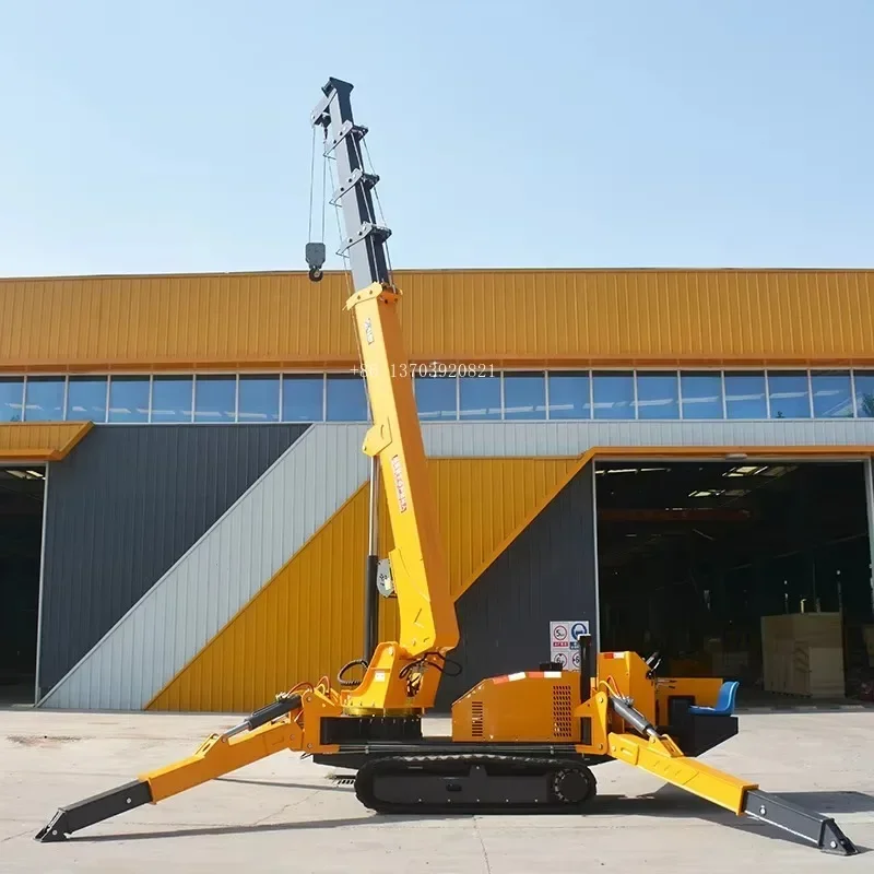 Factory Price 3 Ton Spider Crane 360 Degree Telescopic Spider Crane Boom Lift Folding Track Spider Crane for Construction Works