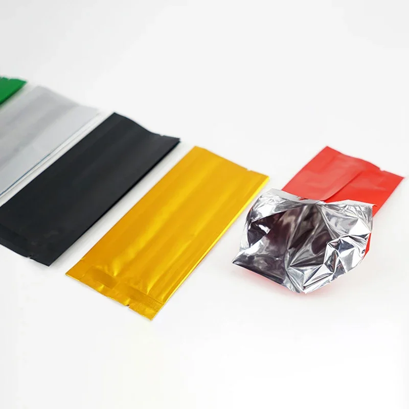 Universal Sealed Aluminum Foil Bag Blank Silver Tin Foil Packaging Bags for Business Tea Food Inner Bag