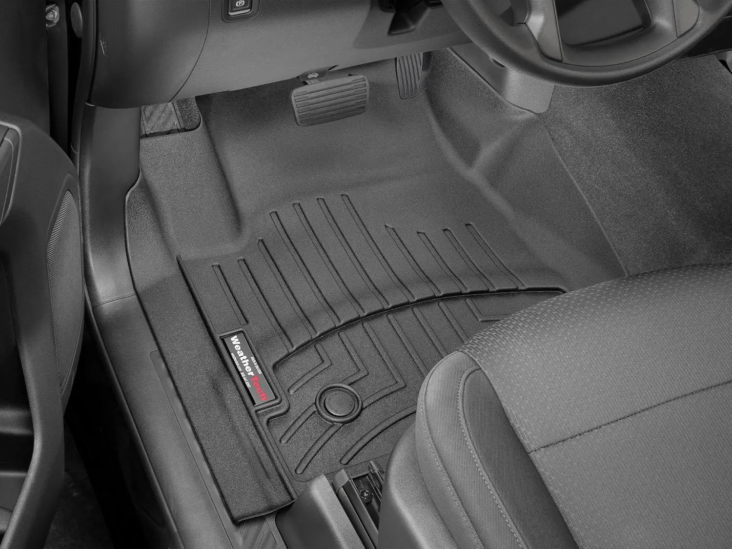 Custom Fit FloorLiners for Trucks (1500, 2500HD/3500HD), Black, 1st Row