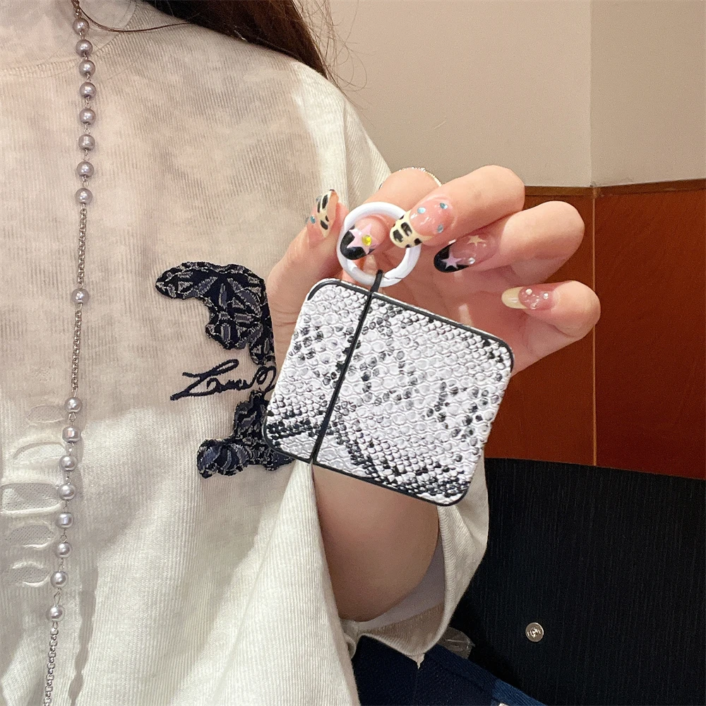 INS Style Snake Pattern Multi-Color Simple And Personalized Creative Apple Earphone Case Suitable For Airpods 1 2 3 4 Pro Pro2