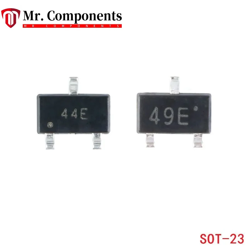 5PCS 44E 49E Hall Effect Sensor Switch SMD Hall Element SS49E AH49E A3144E SOT23 Sensor Switch Brushless Electric Motor In stock