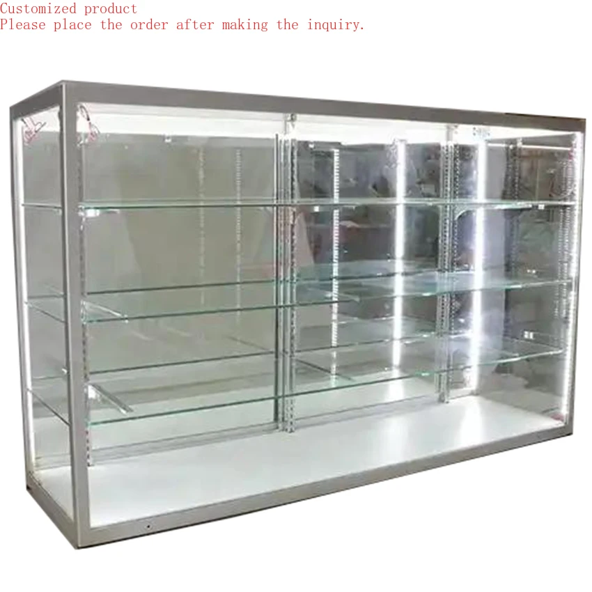 

Custom.2023 Shop Glass Display showcase Glass Display Cabinet Glass Smoke Cabinet