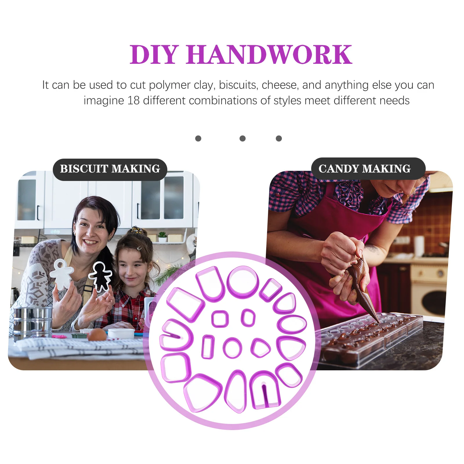 

18Pcs Multifunctional Clay Cutters for DIY Earrings Polymer Clay Tools Jewelry Making Kit Jewelry Making Supplies