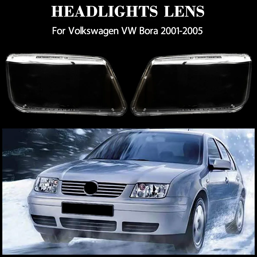 

For Volkswagen VW Bora 2001 2002 2003 2004 2005 Transparent Shade Mask Headlight Cover Lampshade Headlamp Shell Plexiglass Auto