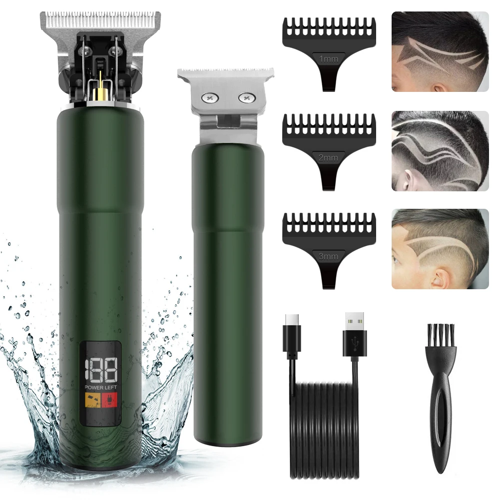 

Hair Clippers for Man Haircut Carving LCD Digital Display Hair Trimmer Fully Washable Electric Pusher Barbershop