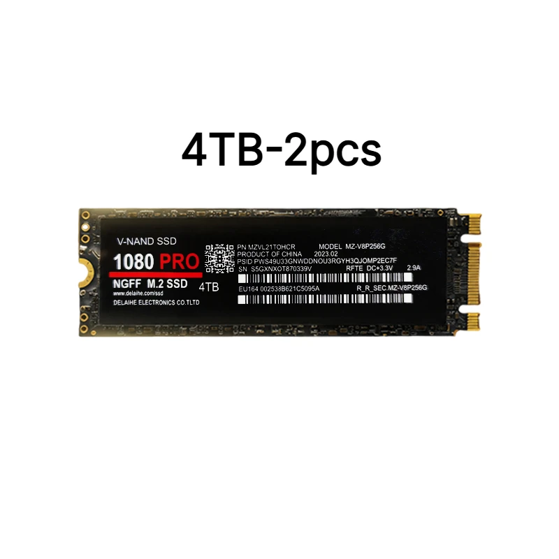 100% Original 1080PRO PCIe 4.0 NVMe M.2 2280 SSD Hochgeschwindigkeits-Datenübertragung, 1TB 2TB 4TB für Gaming & Produktivität