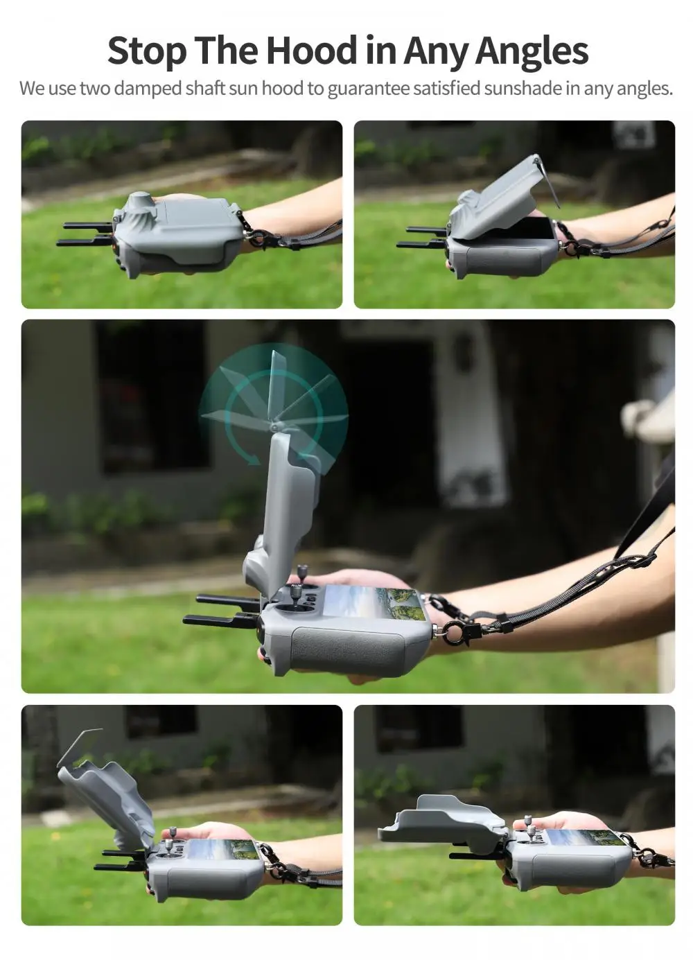 2 in 1 telecomando parasole protezione schermo protezione guscio copertura per DJI Mavic 4 Pro/Flip/Mini 4 Pro/Air 3S RC 2 accessori