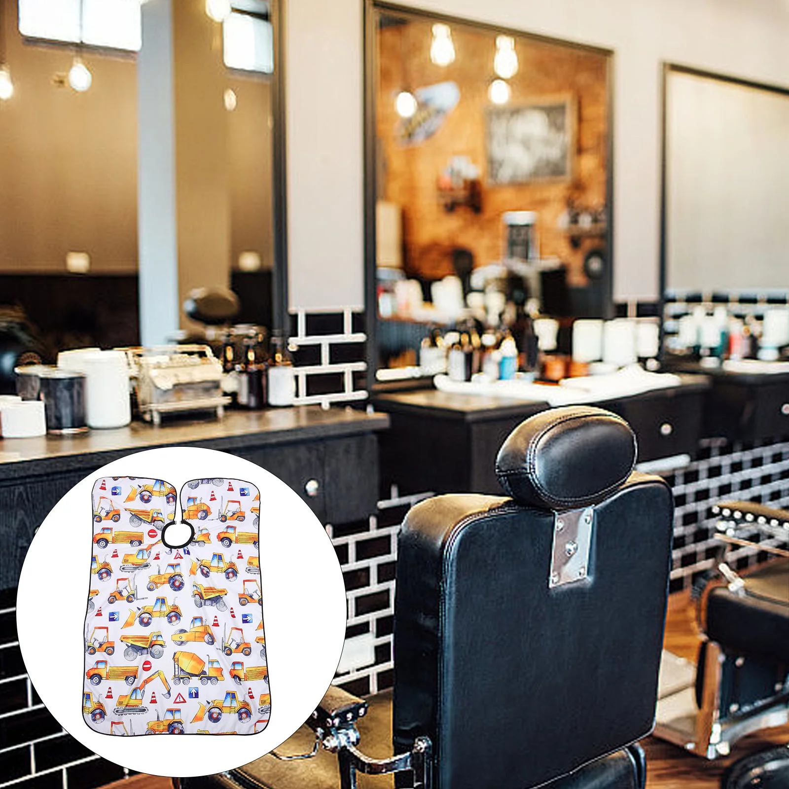 

Nail Stickers Skull Children's Barber Cloth Hairdressing Styling Cape Goth Pongee Salon Men and Women