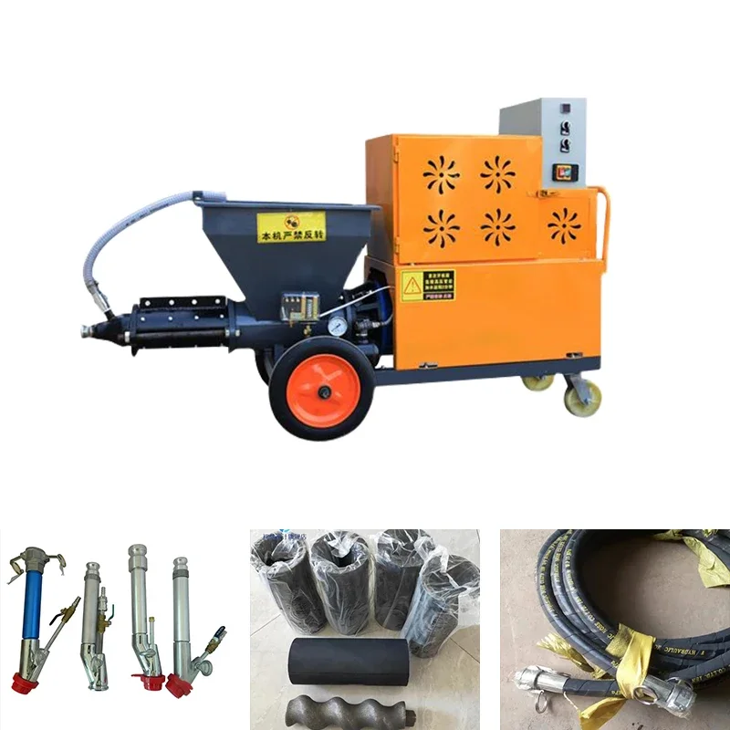 Factory Direct High Efficiency Mortar Spraying Machine CE Certified for Wall Plastering Construction