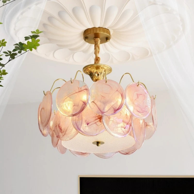 Luxury Murano Glass Chandelier LED Colorful Ceiling Chandelier For Living Room Shop Restaurant Vintage Bedroom Lighthing Fixture
