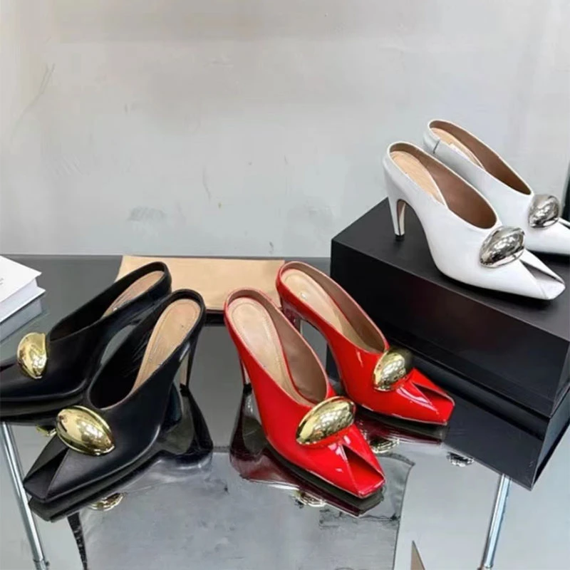 Show Style High Heel 10.5cm Fish Mouth Sandals Spring Summer Black White Fashion Sexy Professional Commuter Women Shoes  Size 43 image 6
