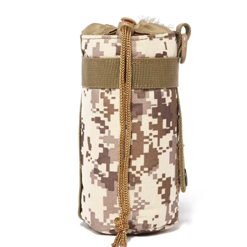 Portabotella MOLLE con cordón para botella de agua, camping senderismo