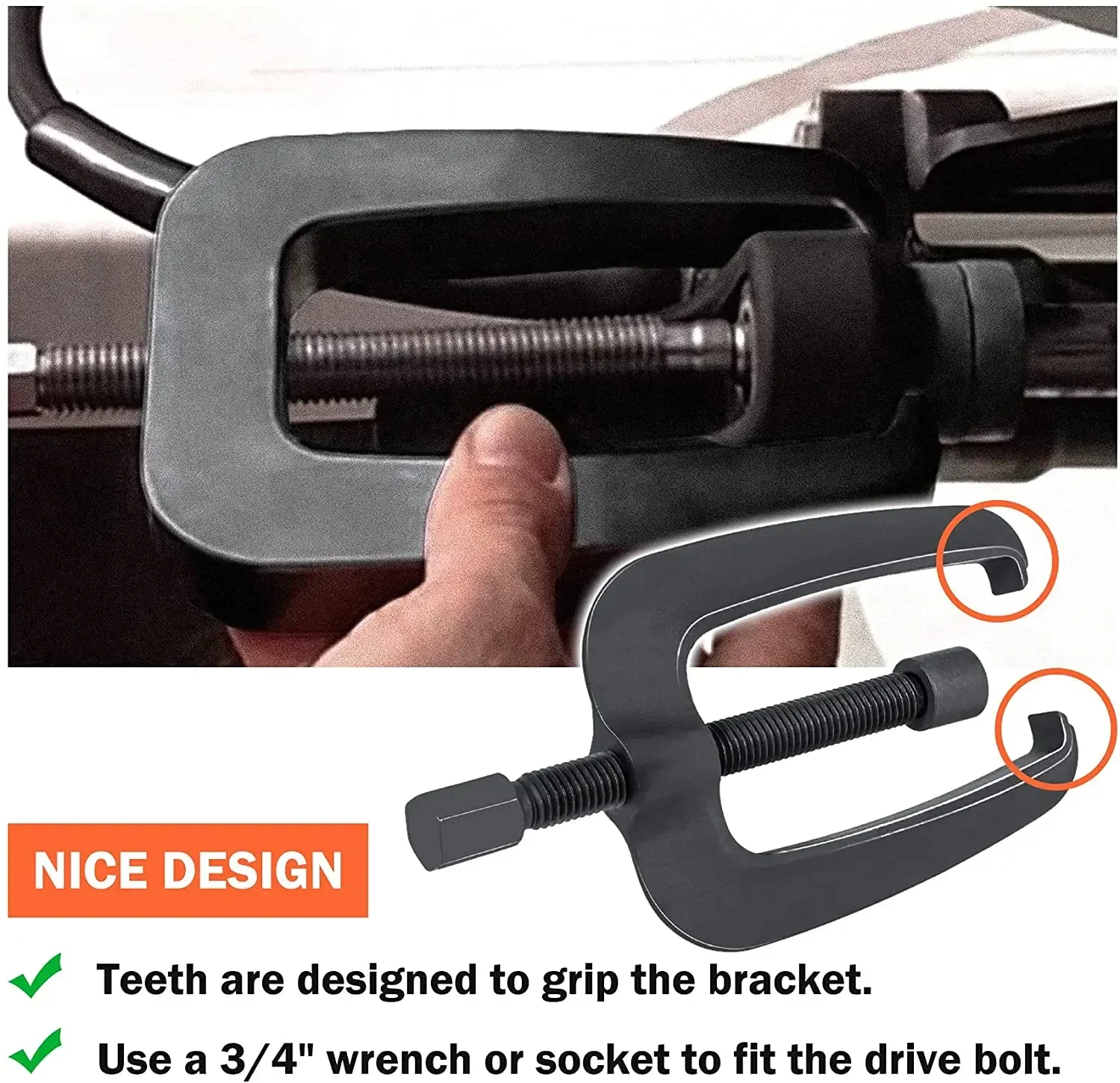 Picture 4: Chuang Qian Boat Hydraulic Steering Support Bracket Puller Removal Tool for Seastar Uflex Yacht Tools Used to remove SeaStar