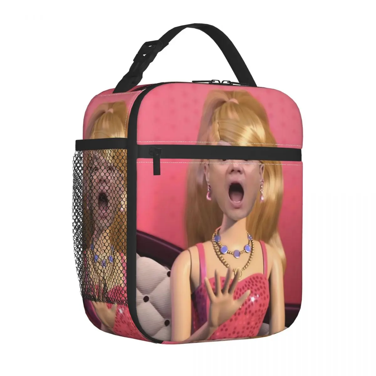 J-JYP MEME Modern Insulated Lunch Bags High Capacity Lunch Container Cooler Bag Tote Lunch Box College Outdoor Food Handbags