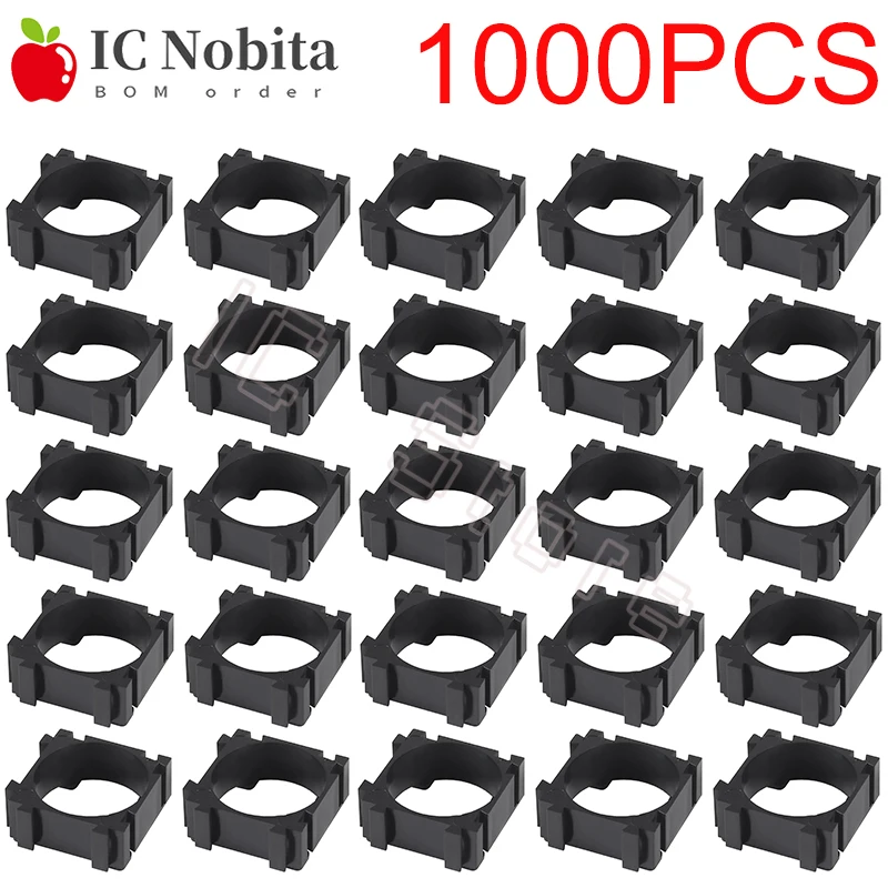 1000PCS 18650 Lithium Battery Holder Plastic Bracket Cylindrical Cell Battery Stand Cell Spacer for DIY Fixed Battery