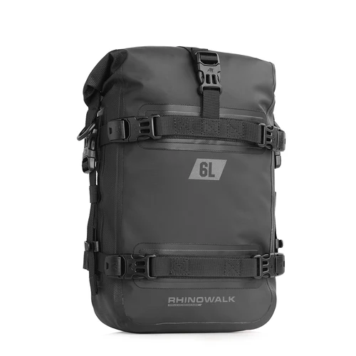 Imagen 2 del producto Bolsa para parachoques de motocicleta, impermeable, 6L, bolsa para marco lateral de motocicleta, bolsa para barra de choque, bolsa de almacenamiento Universal para herramientas de conducción de Motor