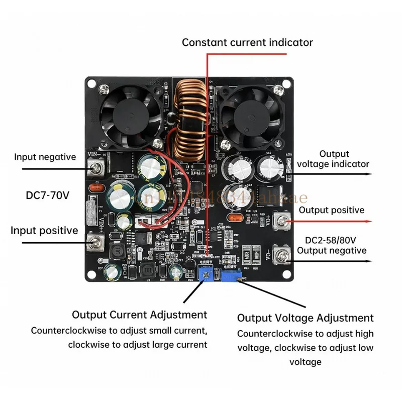 600W/700W High Power Step-Up/Down Module Adjustable Regulated Power Supply CC CV Converter Board ForChargering