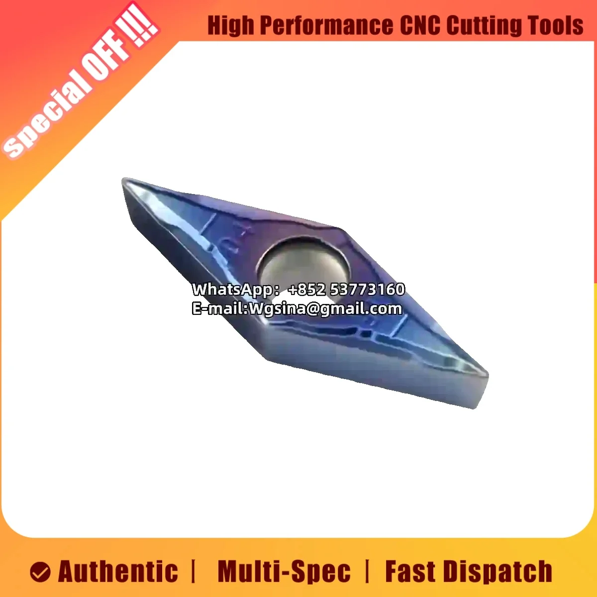 

100% оригинальное поворотное лезвие с положительным углом E-VBMT VCMT 110304 110308 160404 160408-MV HS8115 HS8125 HS6120 HS7125