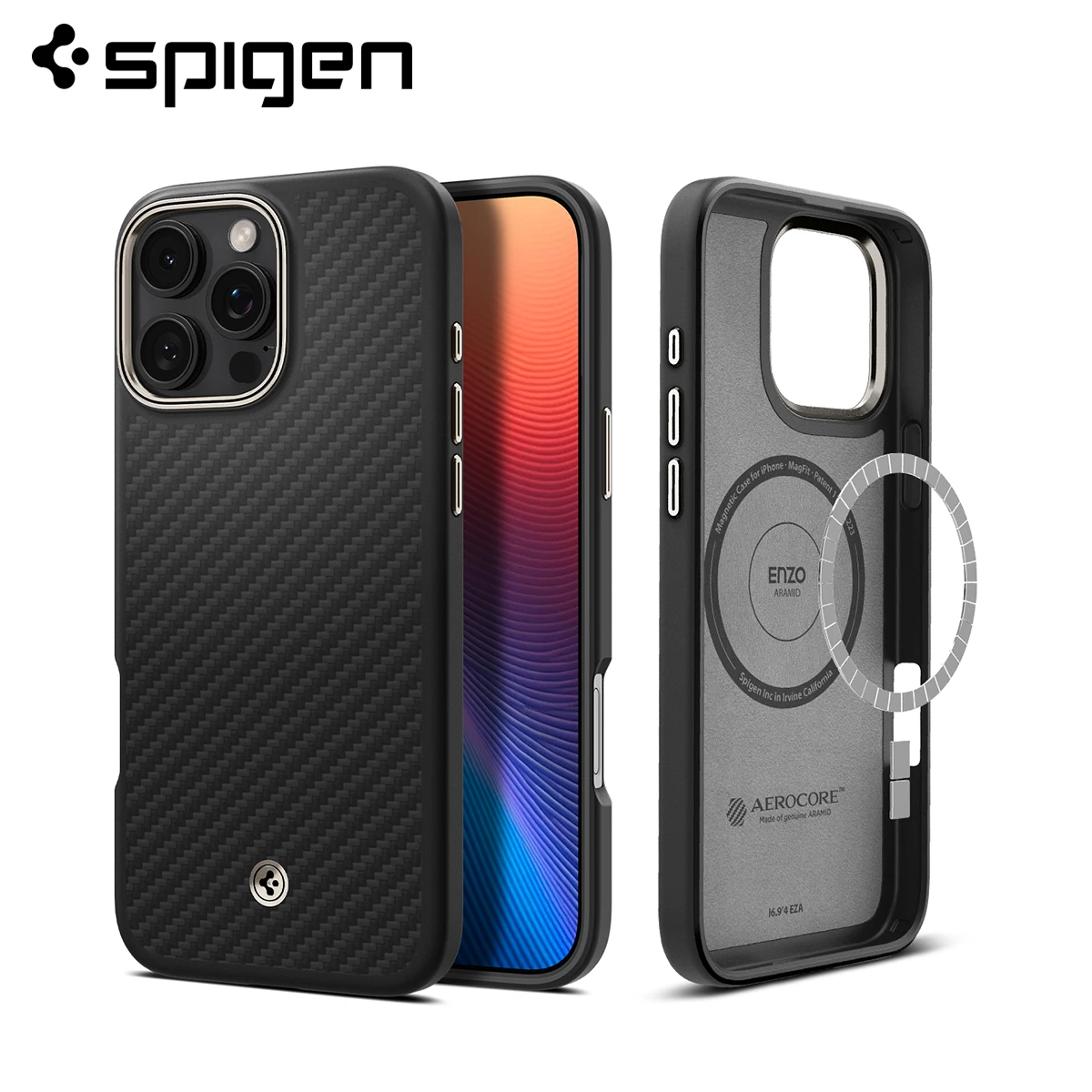 Etui Spigen Enzo Aramid MagFit Magsafe do iPhone'a 16 Pro Max / 16 Pro